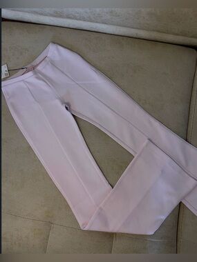 Zara Blush Pink Tailored Ponte Trousers